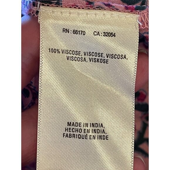 Maeve Anthropologie Purple Petunia Floral Print Pintucked Tank‎ Blouse XS - Picture 9 of 10